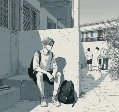 漫画之家题材范围示意主视觉，呈现书架上的漫画封面排列